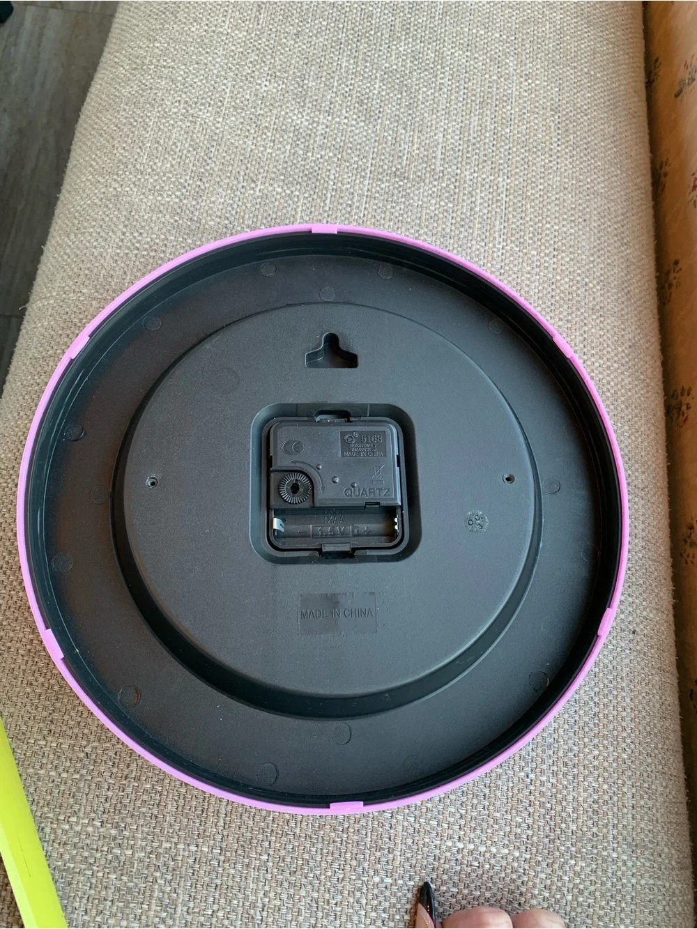 Source Unknown Pink Unicorn Wall Clock